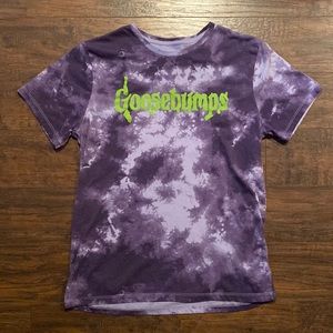 NWOT Goosebumps Purple Tie-Dye T-Shirt